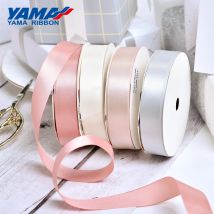 YAMA 25yards/roll Double Face Satin Band 6 9 13 16 25 38 mm Einfarbig Bänder für handgemachte Handwerk Geschenke Hochzeit Dekoration