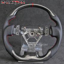 Für Nissan 350Z 2003-2006 Carbon Fiber Lenkrad Perforiertes Leder Rote Streifen Sport Lenkrad