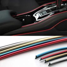 5 mt/teile Universal DIY Auto Styling Flexible Innen Dekoration Moulding Trim Streifen Auto Tür Rand Aufkleber Auto Chrome Dekor Trim