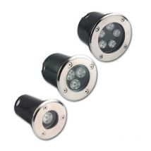 Lampade sotterranee da giardino a luce led impermeabile 3W 5W 7W 9W IP68 Illuminazione da incasso a terra per esterni con percorso interrato 85-265V DC12V