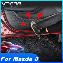 Vtear Für Mazda 3 Bp 2020 2021 Auto Tür Anti Kick Pad Schutz Aufkleber Carbon Faser Innen Tür Seite Rand film Auto Zubehör