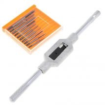 11-teiliges Mini-Gewindebohrer-Set Handgewindebohrer Gewindeschneidwerkzeuge M1 M1.2 M1.4 M1.6 M1.7 M1.8 M2 M2.5 M3 M3.5