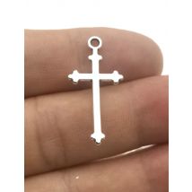 10Pcs Religious Cross Pendant Jesus Christian Pendant Looking for Handmade Earrings Jewelry Accessories 18X14mm