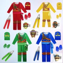 Film Cartoon Ninja Cosplay Kostüm Schildkröte Rüstung Waffe Spielzeug Action Charakter Leo Laf Mikey DonFigure Cosplay Requisiten Kind Geschenk
