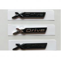 Chrome Black Fender Letters XDrive Emblems for BMW 1 3 4 5 6 7 Series X1 X3 X4 X5 X6 Z4 GT X Drive Badges