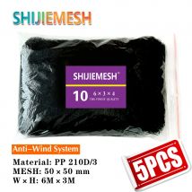 Black Mesh Anti Bird Mist Net Vegetable Farm Orchard Vineyard Protect Nylon Netting 50mm mesh 6x3m