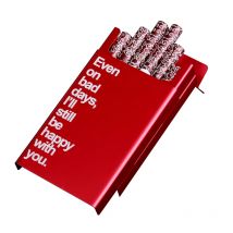 Zigarette Fall Zigarre Schiebe Behälter Blau Gold Aluminium Metall Kreative Mode Tragbaren Tasche Laser Name LOGO Nach Maß DIY