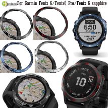Stahlgehäuse für Garmin Fenix 6/6 Pro / Fenix 6 Saphiruhr Lünette Ring Styling selbstklebend Anti-Kratz-Metallabdeckung Zubehör
