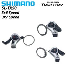 Shimano TX50 Tourney SIS SL-TX50 Leva del cambio per bicicletta 3*6s 3*7s 3v Sinistra 6v Destra 7v 18 21 Coppia velocità TX50 Cambio Cavo
