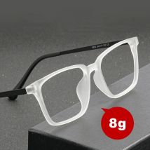 Ultralight TR90 Glasses Frame Pure Titanium Myopia Glasses Men Comfortable Retro Square Large Size Optical Eyewear Frame 9822