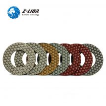 Z-LION 7 stücke 5 "trockenes Diamant polier kissen flexible Sechseck form Steins chleif scheibe
