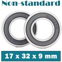 17329RS Elektrische Fahrzeug Lager 17*32*9mm 6002/17-2RS ( 2 PCS) nicht-standard Ball Lager 17329-2RS