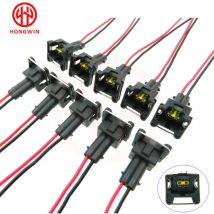 SET Impermeabile EV1 Spine Iniettore di Carburante Connettore Per Bosch440cc 650cc 850cc 1000cc Iniettore di Carburante Con Perno e filo