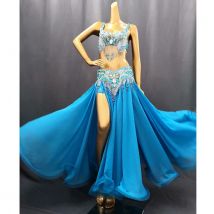 Sexy frauen bühne bauchtanz anzug bauchtanz Karneval kostüm Leistung Outfit Bollywood Showgirl bauchtanz bh gürtel rock