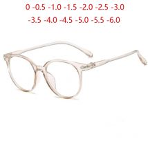 Transparente Tee-Vintage-Damen-Kurzsichtbrille KY959, großer Rahmen, ovale verschreibungspflichtige Brille, Dioptrien 0–50–100 bis 600
