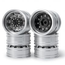 TRINOOD Aluminum Alloy Rear Wheel Rim 10 Spokes Wheel Hub for 1/14 Tamiya Tractor SCANIA 770S R620 VOLVO BENZ Arocs MAN Parts