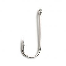 NGB 100PCS 2335 High Carbon Steel Bent Sea Fishing Hook With Eye Nickel 10#-20# Round Barbed Jig Hook With Ring