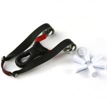 Flat Leather Stopper TraditionalLeather Turn Flat Leather Bow Plug Cone Silicone Plug Rubber Band for traditional slingshot