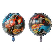 10pcs 18inch Cartoon Blaze Car Foil Balloons Baby Shower Birthday Party Decorations Inflatable Helium Air Globos Kids Toys Gift