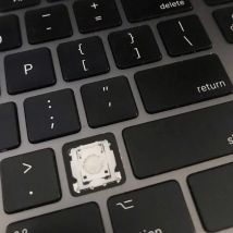 Ersatz-Tastenkappe, Scherenclip und Scharnier für Apple Magic Keyboard 2 A1843 MRMH2C/A Bluetooth-Tastatur, Schlüssel und Clips