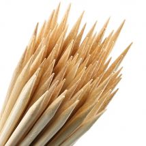 100-200pcs 50cm*5mm  Disposable Bamboo BBQ Skewers Natural Wooden Skewer Wood Stick BBQ Accessory Bar Party Restaurant Utensils