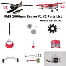 FMS 2000mm Biber DHC-2 Teile Liste Propeller Spinner Gugel Motor Welle Montieren Bord Fahrwerk RC Flugzeug Flugzeug Flugzeug Avion