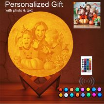 Photo/Text Customized 3D Printing Moon Lamp  Touch Switch Night Light for Kids Girlfriend family Custom gift Home Decor Dropship