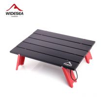 Widesea Camping Tragbare Mini Faltbare Tisch für Outdoor Picknick Grill Touren Geschirr Ultra Licht Klapp Computer Bett Schreibtisch