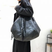 Die neue große Lederhandtasche für Damen, 100 % echtes natürliches Rindsleder, lässig, schlichtes Design, große tragbare One-Shoulder-Tasche