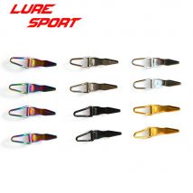 LURESPORT 12 pz/lotto 20 pz/lotto in acciaio inox gancio pieghevole custode pesca canna da mosca componente da costruzione riparazione accessorio fai da te