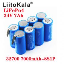 LiitoKala 24V 7Ah 14ah 21ah 32700 7000mAh lii-70A LiFePO4 Batterie 35A Kontinuierliche Entladung Maximale 55A High power batterie DIY