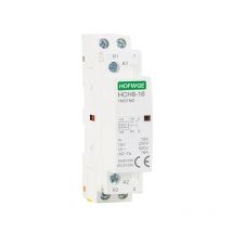 HCH8-16 Modular Contactor 2P 2NO 2NC 1NO1NC 220V 110V AC24V Automatic Household Contactor Din Rail Type