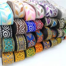 Vintage ethnische Stickerei Spitzenband Boho Trim DIY Kleidung Tasche Zubehör bestickt Stoff
