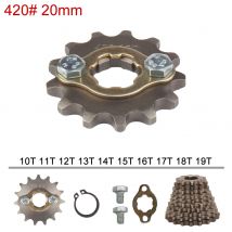 420 420H Kette 20mm 10 -19 17 Zähne Vorne Motor Kettenräder Für Taotao Kayo Bse Apollo 50 110 125cc Schmutz Pit Bike ATV Motorrad
