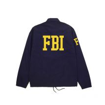 Einreiher Männer frauen FBI Kurzen Graben Mantel Unisex Langarm identifikation Bundes mittel Baumwolle jacke Frühling Winter top