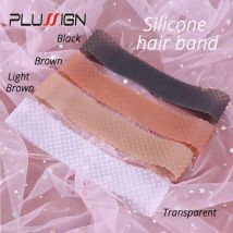 Silikon-Perückenband, elastischer Perückengriff, braun, transparent, schwarz, Stirnband zur Fixierung von Perücken, beiges Haarband ohne Gel oder Kleber, rutschfest