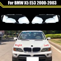 Auto Vorne Transparent Scheinwerfer Abdeckung Scheinwerfer Lampcover Für BMW X5 E53 2000 2001 2002