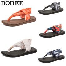 Women's Sandals Yoga Sling Retro Shoes Beach Casual Shoes Comfortable Soft Bottom Anti-slip Yoga Training Shoes Women Flip Flops