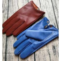 Männer herbst winter echtem leder handschuh männlichen natürliche schaffell leder fahren reiten handschuh R3236