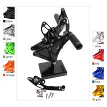 Für BUELL XB12S XB12R XB9R XB9S Aluminium Motorrad Fußrastenanlage Fußrasten Pedal Fußraste Einstellbare Fußstütze Hinten Set Fußstütze