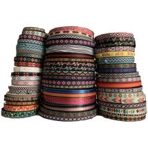 5 Yards 5/8 “15MM Geometrische Jacquard Bestickt Bänder Kleidung Dekoration Pet Leine Halsbänder DIY Trim Nähen Zubehör Spitze