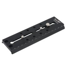 Haoge 160mm Long Sliding Quick Release Plate For Manfrotto Rapid Connect Clamp Benro Sirui Fluid Video Head Tripod Ball Heads