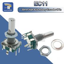 5 TEILE/LOS Halb Drehgeber Code Schalter/EC11/Digital Potentiometer Mit Schalter 5Pin Griff Länge 20mm DIY