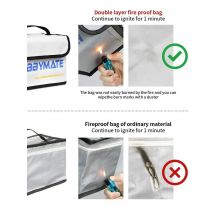 HOBBYMATE Lipo Battery Storage Fireproof Safe Guard Bag 20*15*15cm For Charging & Storage Battery Safe Bag