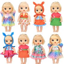 2024 NEW Doll clothes Fashion dresses for 12 Inch 30CM  baby alive Toys Crawling Doll accessories.