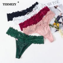 Termezy Frauen sexy Spitze Höschen niedrige Taille Unterwäsche Tanga weibliche G-String atmungsaktive Dessous Versuchung Stickerei intimates