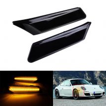 For Porsche Carrera 911 997 2005-2012 Boxster Cayman 987 2005-2008 Amber LED Indicator Signal Side Marker Repeater Light