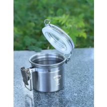 Honeypuff  Stainless Steel Airtight Stash Jar 2.17 Inches Multi-Use Vacuum Seal Portable Storage Container