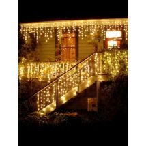 5M Waterproof Outdoor Christmas Light Droop 0.4-0.6m Led Curtain Icicle String Lights Garden Mall Eaves Decorative Lights
