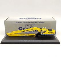 Atlas 1:76 eddie stobart schiene komatsu pc340 hydraulik bagger w122 tiefbau gelb druckguss modelle sammlung spielzeug auto